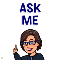bitmoji that says Ask me bitmoji that says Ask me